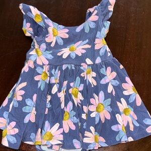 Little Sleepies Blue Floral Kids Dress